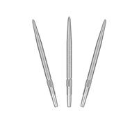 Target Darts Swiss Point SLK Luke Littler Dart Points (3 Pack Set of Tips) 30MM - Silver | Rough Textured Dart Points, Replacement Steel Dart Tips, Professional Dart Accessories