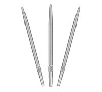 TARGET Darts Swiss Point SLK Luke Littler Dart Points (3 Pack Set of Tips) 42MM - Silver | Rough Textured Dart Points, Replacement Steel Dart Tips, Professional Dart Accessories