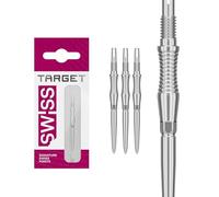 Target Darts Swiss Point Storm Dart Points, RST (3 Pack Set of Tips) 30MM - Silver | Change Dart Points, Swiss Storm Points, Professional Darts Accessories