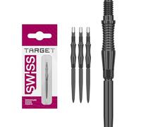 Target Darts Swiss Point Storm Dart Points, RST (3 Pack Set of Tips) 35MM - Black | Change Dart Points, Swiss Storm Points, Professional Darts Accessories