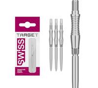 Target Darts Swiss Point Storm Dart Points, RST (3 Pack Set of Tips) 35MM - Silver | Change Dart Points, Swiss Storm Points, Professional Darts Accessories