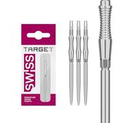 Target Darts Swiss Point Storm Dart Points, RST (3 Pack Set of Tips) 42MM - Silver | Change Dart Points, Swiss Storm Points, Professional Darts Accessories