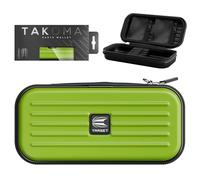 Target Darts Takoma Dart Case Wallet, Regular Size, Green | Store 3 Fully Assembled Darts & Accessories | Dart Holder with Zip Lock Pouches, Store Flights, Shafts & Swiss Points