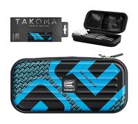 TARGET Darts Takoma Tag Darts Wallet, Regular Size, Blue | Darts Case Holds 3 Darts | Protective EVA Dart Holder with Double Zip Lock Inner Pouches | Professional Darts Accessories