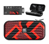 TARGET Darts Takoma Tag Darts Wallet, Regular Size, Red | Darts Case Holds 3 Darts | Protective EVA Dart Holder with Double Zip Lock Inner Pouches | Professional Darts Accessories