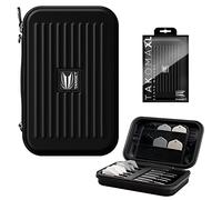TARGET Darts Takoma XL Darts Wallet, Black - Darts Case Holds 6 Darts, Protective EVA Dart Holder with Double Zip Lock Inner Pouches - Professional Darts Accessories