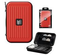 TARGET Darts Takoma XL Darts Wallet, Red - Darts Case Holds 6 Darts, Protective EVA Dart Holder with Double Zip Lock Inner Pouches - Professional Darts Accessories