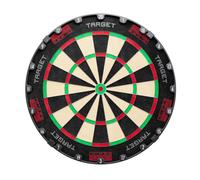 Target Darts TOR Dartboard, Steel Tip Dart Board | Competition Standard Steel Tip Dartboards with Fixing Kit, Modern Rotational Number Ring, Premium