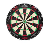 Target Darts TOR Dartboard, Steel Tip Dart Board with Optional 360-degree LED Light Ring | Competition Standard Steel Tip Dartboards with Fixing Kit, Thin Staple-less Wire System | Corona Vision
