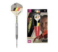 Target Darts Unisex Dimitri Van Den Bergh Dream Maker G1 90% Tungsten Swiss Point Tip Set Steel Darts, Sand, Black, Yellow and Red, 25G UK