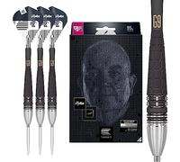 Target Darts Unisex Phil Taylor Power 9-five Gen 9 95% Tungsten Swiss Point Set Steel Tip Darts, Black and Silver, 24G UK