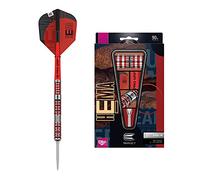 Target Darts Unisex's Hema 90% Tungsten Swiss Point Steel Tip Darts Set, Red, Silver and Black, 24G