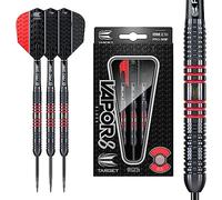 Target Darts Vapor 8 Black 25G Red 80% Tungsten Steel Tip Darts Set