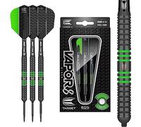 Target Darts Vapor 8 Black 80% Tungsten Steel Tip Darts Set 23G Green