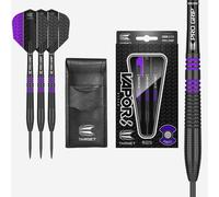 Target Darts Vapor 8 Black 80% Tungsten Steel Tip Darts Set 21G Purple
