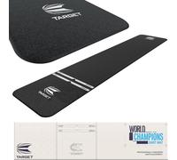 Target Darts World Champion Darts Mat Black and White | Dart Oche Mat with Soft