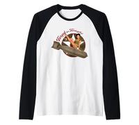 Target for Tonight WWII Pinup Nose Art Raglan Baseball Tee