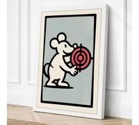 Target Held Graphic Art Canvas Wall Art Print 18x12 Inch (46 x 30 cm)