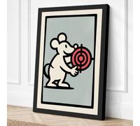 Target Held Graphic Art Canvas Wall Art Print 18x12 Inch (46 x 30 cm)