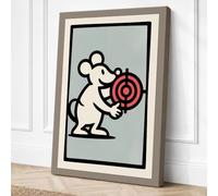 Target Held Graphic Art Canvas Wall Art Print 30x20 Inch (76 x 51 cm)