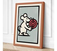 Target Held Graphic Art Canvas Wall Art Print 30x20 Inch (76 x 51 cm)