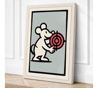 Target Held Graphic Art Canvas Wall Art Print 30x20 Inch (76 x 51 cm)