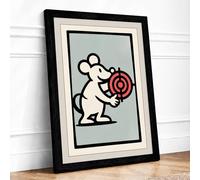 Target Held Graphic Art Framed Wall Art Print A1 (84.1×59.4cm) Black, Wall Decor for Living Room, Bedroom, Office & Home, Ready to Hang, Art Gift