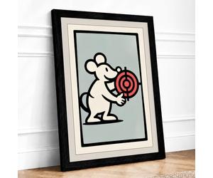Target Held Graphic Art Framed Wall Art Print A1 (84.1×59.4cm) Black, Wall Decor for Living Room, Bedroom, Office & Home, Ready to Hang, Art Gift