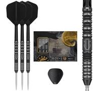 Target Japan Black Marque Draco G2 Steel Tip Darts with Kflex 21.5G | 90% Tungsten Darts Set, K-Flex Flights and Shafts No.6, Nano Swiss Point Tips, Mathew Lee Gen 2