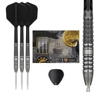 Target Japan Black Marque Lite Lumiere G3 Steel Tip Darts with Kflex 21G | 90% Tungsten Darts Set, K-Flex Flights and Shafts No.6, Nano Swiss Point Tips, Hideaki Hasumi Gen 3