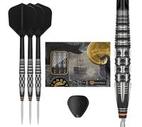 Target Japan Black Marque Max Dancing Duck G4 Steel Tip Darts with Kflex 25G | 90% Tungsten Darts Set, K-Flex Flights and Shafts No.6, Nano Swiss Point Tips, Yuya Higuchi Gen 4