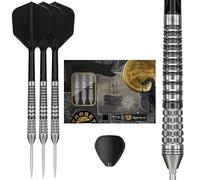 Target Japan Black Marque Renegade 4.0 Steel Tip Darts with Kflex, 23G | 90% Tungsten Dart Set, K-Flex Flights and Shafts No.6, Nano Swiss Points, Player Jun Kawashima