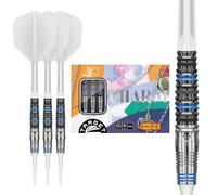 Target Japan CHARM KANON 4.0 90% 17.5G 2BA SOFT TIP DARTS 90% Tungsten K-Flex 2BA Soft Tip Dart Set, 17.5G | CHARM KANON 4.0 K-Flex No.6 Shape Flights and Shafts, 2BA White Pixel Tip (Canon 4.0)