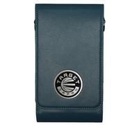 Target Japan Milli Case | Steel and Soft Tip Holder Made from Genuine Leather | 1 Fully Assembled Darts & Accessories | Dart Holder with Zip Lock Pouches, Store Flights, Shafts & Swiss Point | Navy