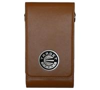 Target Japan Milli Case | Steel and Soft Tip Holder Made from Genuine Leather | 1 Fully Assembled Darts & Accessories | Dart Holder with Zip Lock Pouches, Store Flights, Shafts & Swiss Point | Caramel