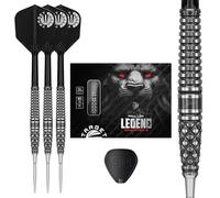 Target Japan Paul Lim G8 90% Tungsten K-Flex Swiss Point Steel Tip Darts Set, 24G | KFlex Dart Flight, Swiss Storm Nano Points, Black & Silver Steel Dart Tips with K Flex Integrated Shafts and Flights