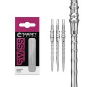 Target Japan Premium Swiss Points, 3 Pack Set of Tips 35MM - Silver | Change Dart Points, Spare Tips, Professional Darts Accessories