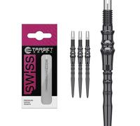 Target Japan Premium Swiss Steel Darts Points, 3 Pack Set of Tips 30MM - Black | Change Dart Points, Spare Tips, Professional Darts Accessories