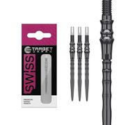 Target Japan Premium Swiss Steel Darts Points, 3 Pack Set of Tips 35MM - Black | Change Dart Points, Spare Tips, Professional Darts Accessories