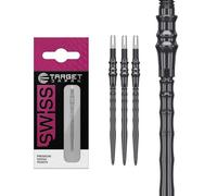 Target Japan Premium Swiss Steel Darts Points, 3 Pack Set of Tips 40MM - Black | Change Dart Points, Spare Tips, Professional Darts Accessories
