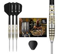 Target Japan Prime Series Hot Shot G1 90% Tungsten K-Flex Swiss Point Steel Tip Dart Set, 20G | Harith Lim KFlex Dart Flight, Swiss Fire Points, Steel Dart Tip with KFlex Integrated Shafts and Flights