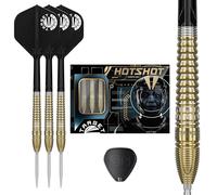 Target Japan Prime Series Hot Shot G3 Steel Tip Darts with Kflex, 23G/25G | 90% Tungsten Darts Set, K-Flex Flights and Shafts No.2, Nano Swiss Point Tips, Harith Lim Gen 3