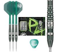 Target Japan Prime Series PW G3 Steel Tip Darts with Kflex, 23G/25G | 90% Tungsten Dart Set, K-Flex Flights and Shafts No.2, Swiss Nano Point Tips, Tan Phuay Wei Gen 3