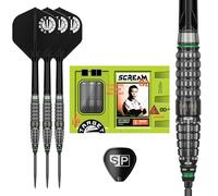 Target Japan Prime Series Scream G2 Steel Tip Darts with Kflex, 23G | 90% Tungsten Dart Set, K-Flex Flights & Shafts No.2, Nano Swiss Point Tips, Player Akito Yamagata Gen 2