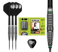 Target Japan Prime Series Scream G2 Steel Tip Darts with Kflex, 25G | 90% Tungsten Dart Set, K-Flex Flights & Shafts No.2, Nano Swiss Point Tips, Player Akito Yamagata Gen 2