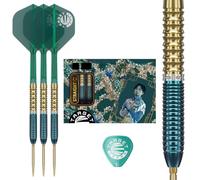 Target Japan Prime Series Zenith G2.5 Steel Tip Darts with Kflex, 23G | 90% Tungsten Dart Set, K-Flex Flights and Shafts No.2, Swiss Nano Point Tips, Ching Ho Tung Gen 2.5