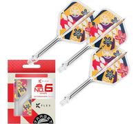 Target Japan Prime Series Zenith K Flex Dart Flights and Shaft System, No.6 (Intermediate, 26mm) | Pack of 3 Kflex All In One Flight, Ching Ho Tung Accessories | K-Flex Darts