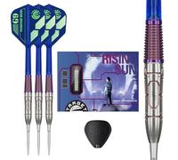 Target Japan Rising Sun 95% Tungsten K-Flex Swiss Point Steel Tip Darts Set | Haruki Muramatsu Generation 9/9B/10/10.5 Kflex Integrated Flights & Shafts, Swiss Storm Nano Point Tips | Gen 9/9B/10/10.5