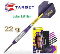 Target Luke Littler Brass Steel Darts 22 g, Silver, 8.7 mm