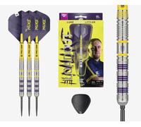 TARGET Darts Luke Littler Loadout Steel Tip Swiss Point Darts, 90% Tungsten Dart, 24G | Steel Tip Dart Set, Player Edition Swiss Points Dart Sets with Tool, Pro Grip Shafts & No.2 Flights